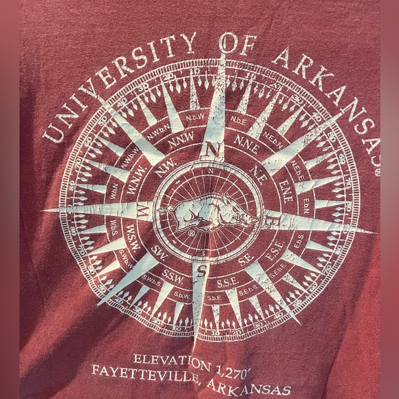 University of Arkansas Comfort Colors Long Sleeve Tee - Picture 6 of 7